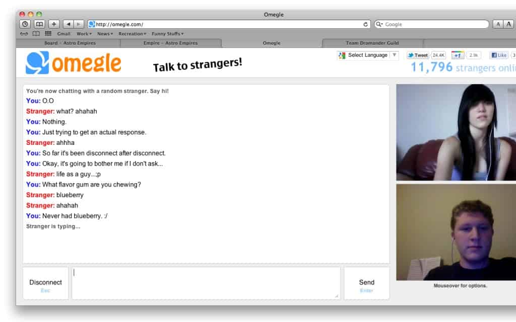 Популярные чаты альтернативы Omegle и ChatRoulette от Randomchat. 